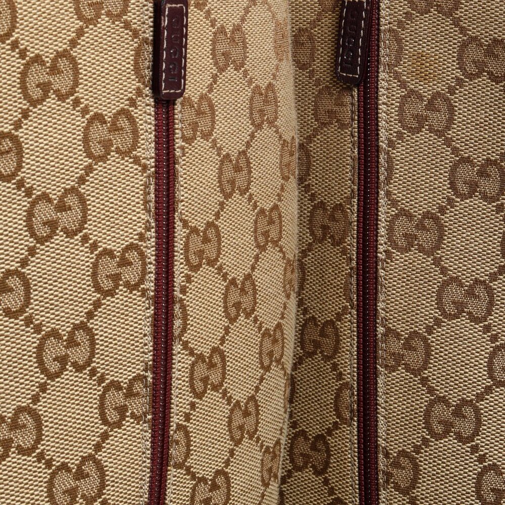*SOLD* Gucci Brown GG Monogram Canvas Calf Length Boot - Picture 11 of 13